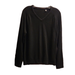 Ted's cashmere V-neck black  sweater men sz M